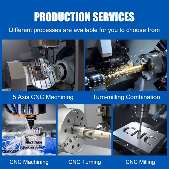 Custom Precision Machined Aluminum Stainless Steel Metal CNC Parts